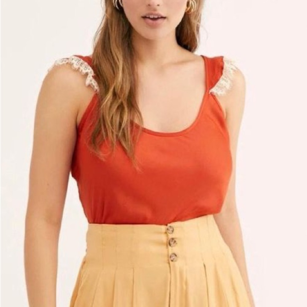 Free People Intimately Wake Me Up Cami. Size Large.